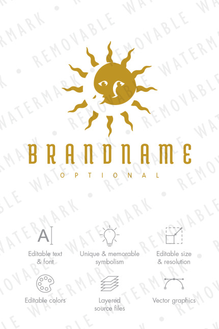 Kit Graphique #70919 Sun Lune Divers Modles Web - Logo template Preview