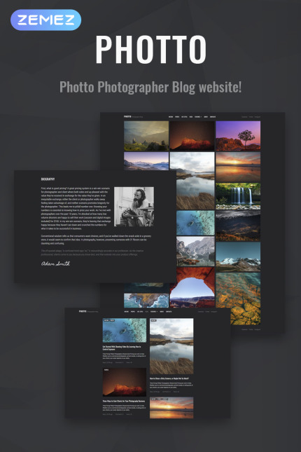 Kit Graphique #71021 Photographie Photographe Divers Modles Web - Logo template Preview