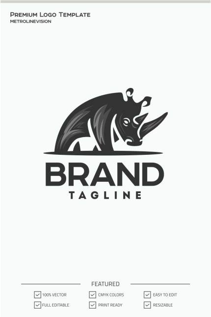 Kit Graphique #71054 Rhino Animal Divers Modles Web - Logo template Preview