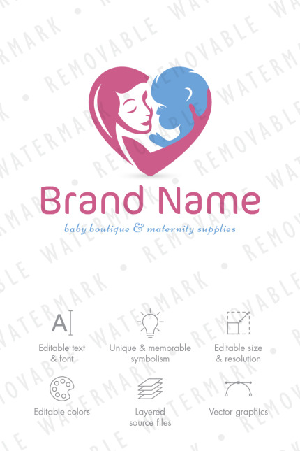 Kit Graphique #71151 Enfants Maman Divers Modles Web - Logo template Preview