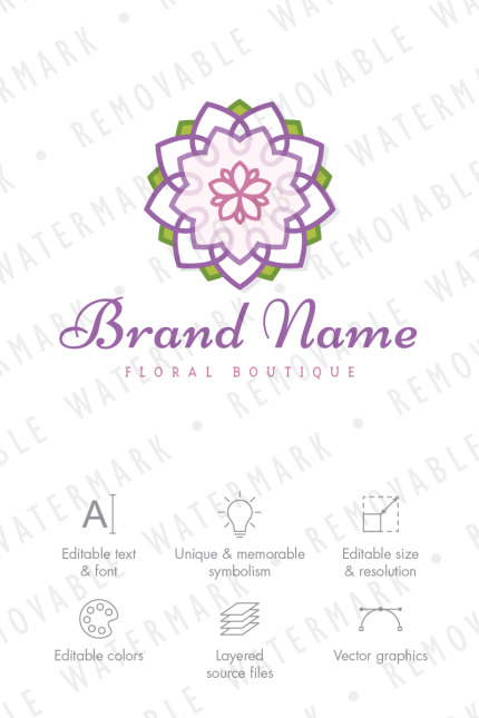 Kit Graphique #71211 Beaut Lotus Divers Modles Web - Logo template Preview
