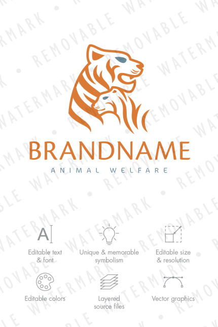Kit Graphique #71218 Animal Tigre Divers Modles Web - Logo template Preview