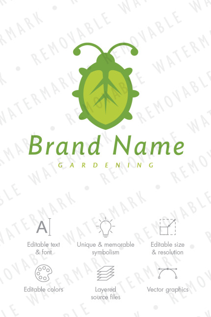 Kit Graphique #71219 Bug Vert Divers Modles Web - Logo template Preview
