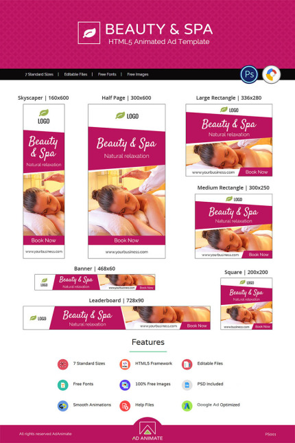Kit Graphique #71248 Beauty Salon Divers Modles Web - Logo template Preview