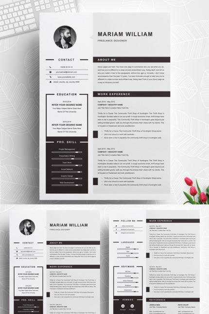 Kit Graphique #71465 Modern Rsum Divers Modles Web - Logo template Preview