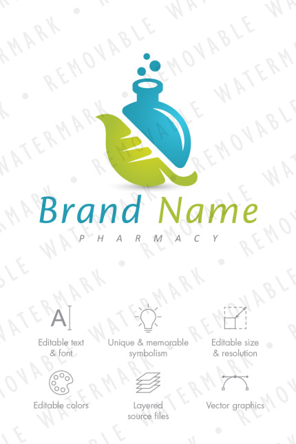 Kit Graphique #71696 Science Leaf Divers Modles Web - Logo template Preview