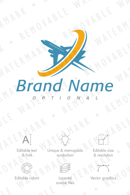 Kit Graphique #71698 Voyage Avion Divers Modles Web - Logo template Preview