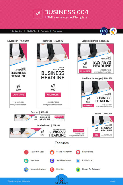 Kit Graphique #71776 Business Bannire Divers Modles Web - Logo template Preview