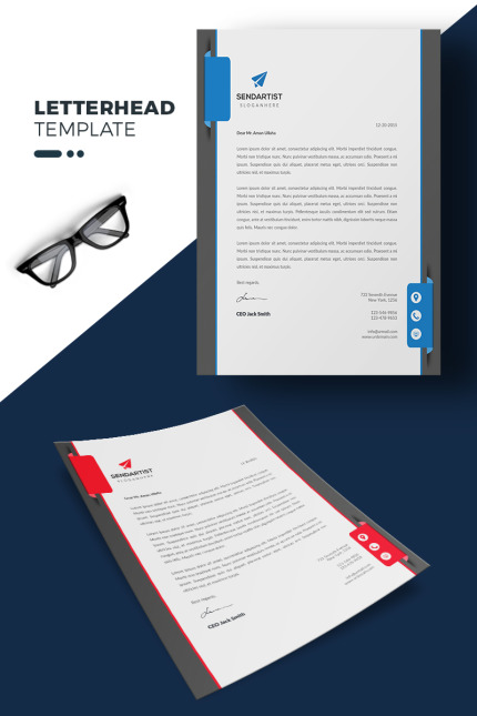 Kit Graphique #71843 Letterhead Bleu Divers Modles Web - Logo template Preview