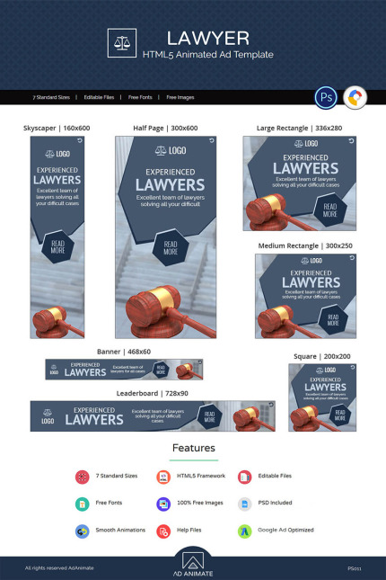 Kit Graphique #71883 Lawyer Bannire Divers Modles Web - Logo template Preview