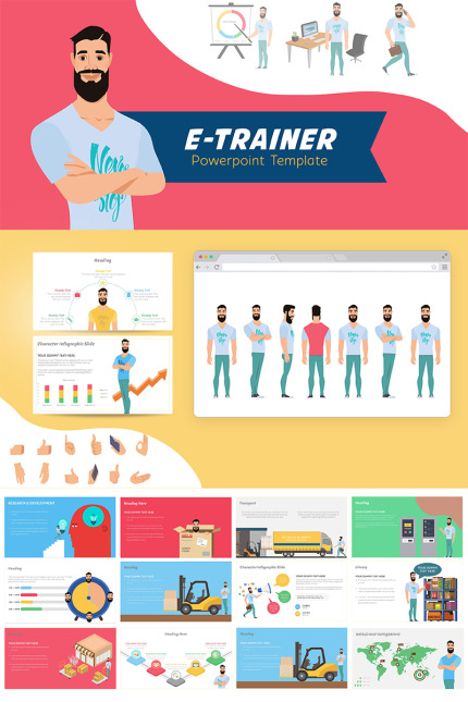 Kit Graphique #71887 Character Vector Divers Modles Web - Logo template Preview