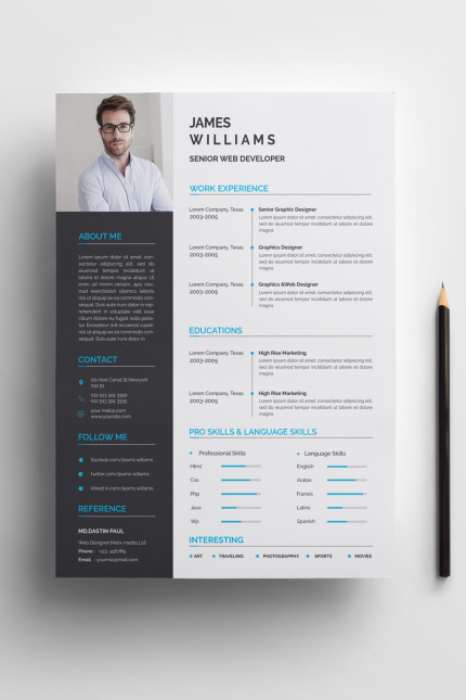 Kit Graphique #72045 Resume Template Divers Modles Web - Logo template Preview