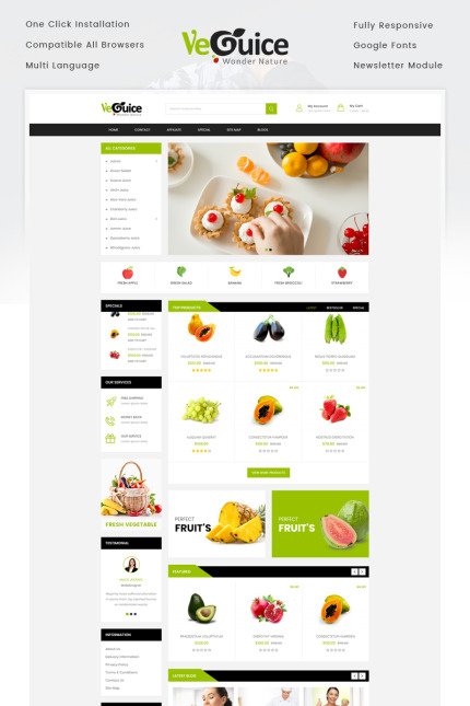 Kit Graphique #72053 Fruits Grocery Divers Modles Web - Logo template Preview