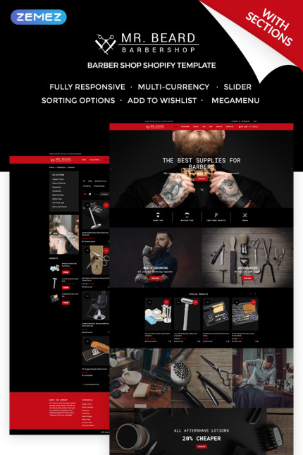 Kit Graphique #73211 Barber Beaut Divers Modles Web - Logo template Preview