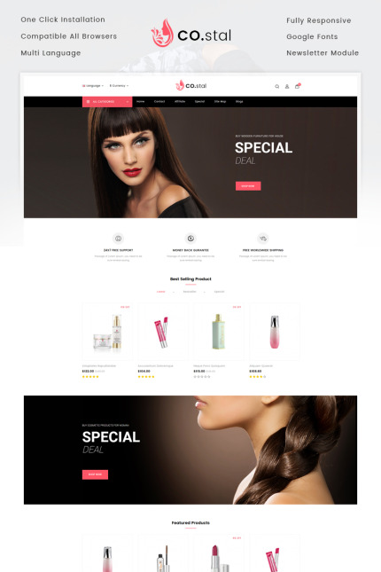 Kit Graphique #73234 Cosmetic Beauty Divers Modles Web - Logo template Preview