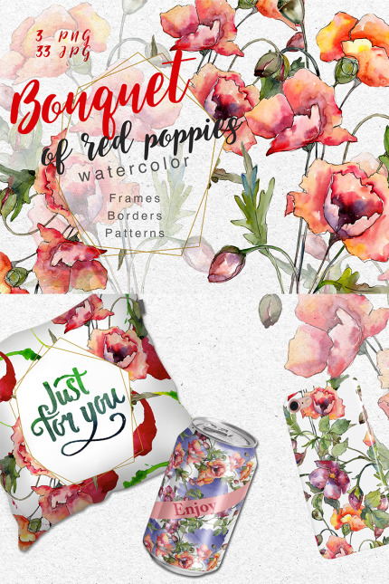 Kit Graphique #73282 Watercolor Illustration Divers Modles Web - Logo template Preview