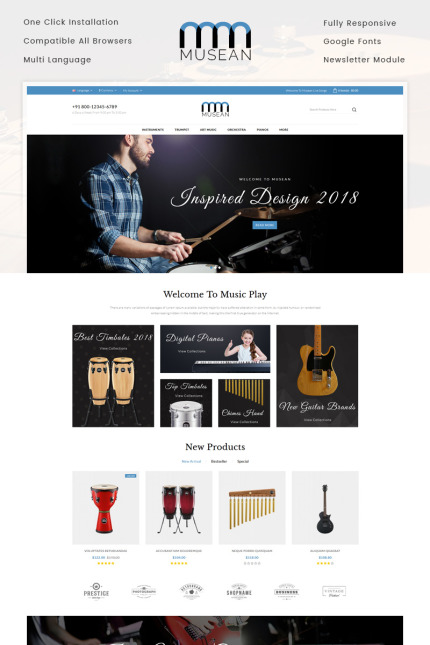 Kit Graphique #73552 Music Instruments Divers Modles Web - Logo template Preview