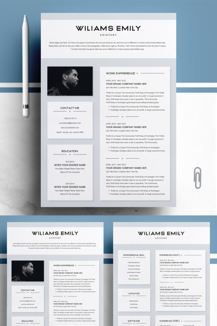 Kit Graphique #73580 Resume Template Divers Modles Web - Logo template Preview
