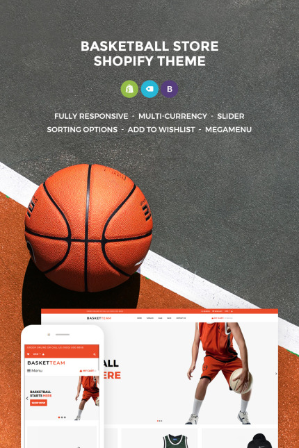 Kit Graphique #73660 Basketball Ecommerce Divers Modles Web - Logo template Preview
