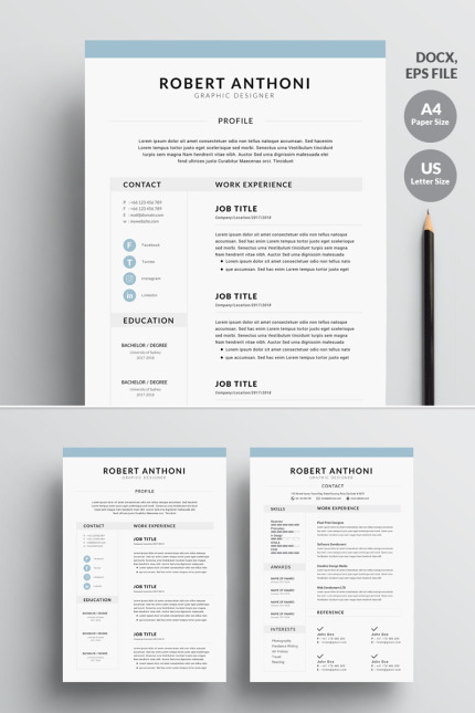 Kit Graphique #73825 Clean Rsum Divers Modles Web - Logo template Preview