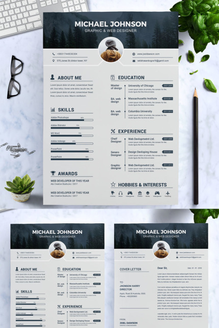 Kit Graphique #73845 Clean Rsum Divers Modles Web - Logo template Preview