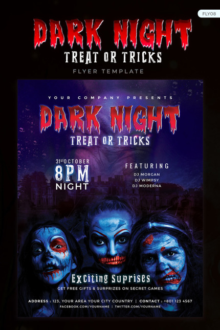 Kit Graphique #73912 Dark-night Night Divers Modles Web - Logo template Preview