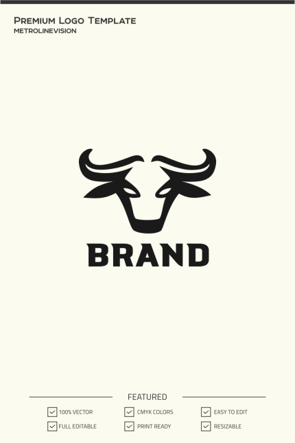 Kit Graphique #73935 Taureau Tte Divers Modles Web - Logo template Preview