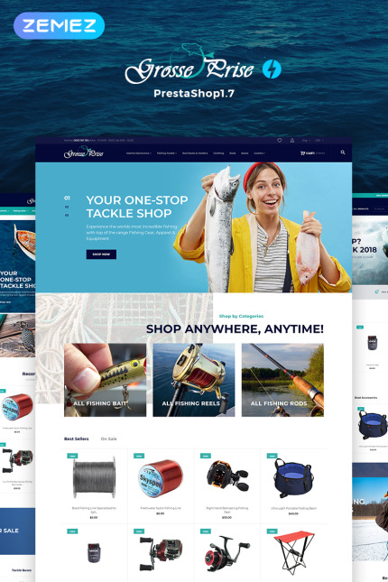 Kit Graphique #73967 Grosse Prise Divers Modles Web - Logo template Preview