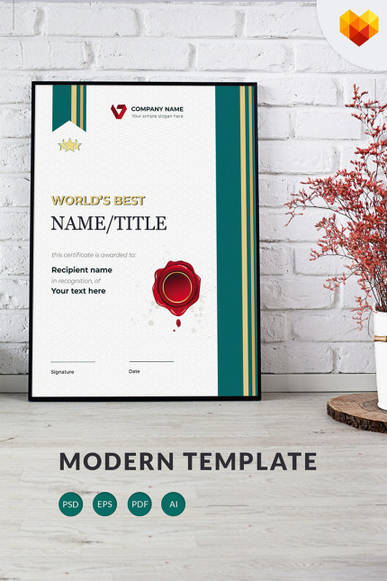 Kit Graphique #73999 Certificate Appreciation Diplme Certificat MotoCMS - Logo template Preview