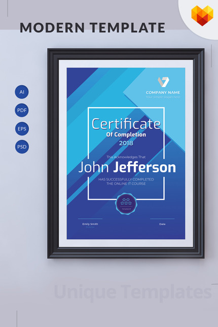 Kit Graphique #74052 Certificate Appreciation Diplme Certificat MotoCMS - Logo template Preview