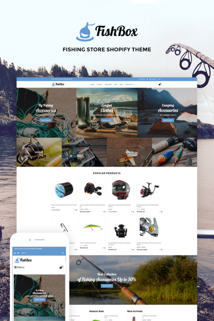 Kit Graphique #74087 Ecommerce Fishing Divers Modles Web - Logo template Preview