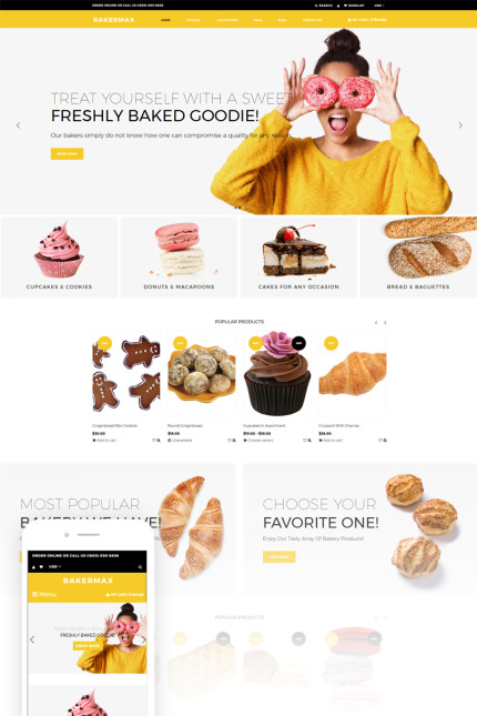 Kit Graphique #74130 Bakery Caf Divers Modles Web - Logo template Preview