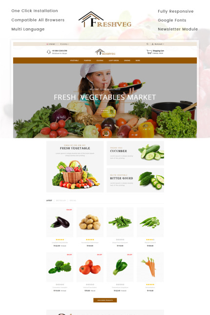 Kit Graphique #74329 Fruits Grocery Divers Modles Web - Logo template Preview