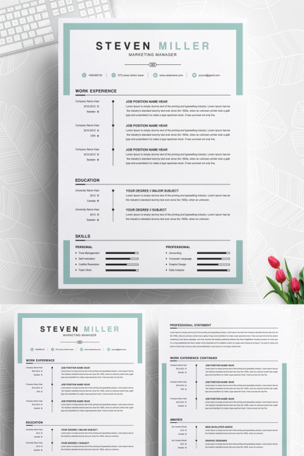 Kit Graphique #74353 Resume Template Divers Modles Web - Logo template Preview