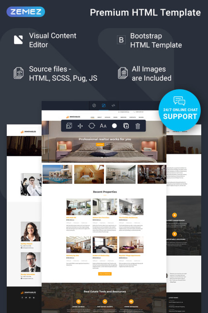 Kit Graphique #74445 Real Estate Divers Modles Web - Logo template Preview