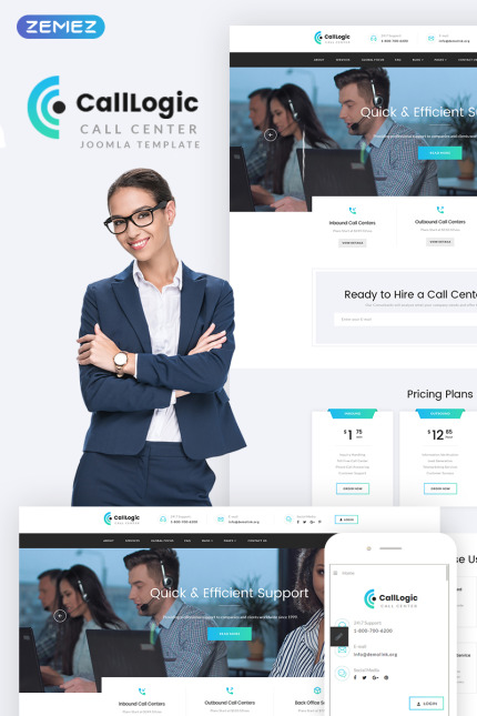 Kit Graphique #74464 Call Centre Divers Modles Web - Logo template Preview