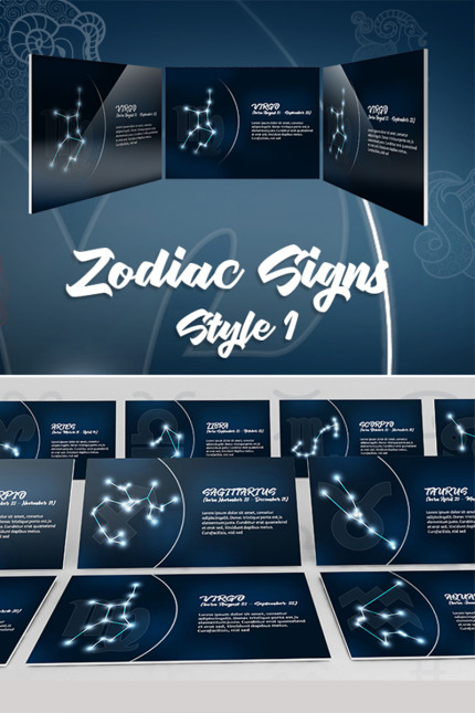 Kit Graphique #74543 Virgo Sagittarius Divers Modles Web - Logo template Preview