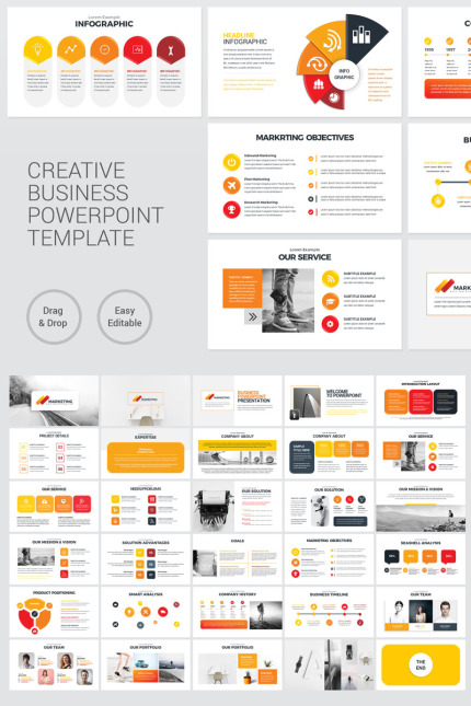 Kit Graphique #74687 Modern Powerpoint Divers Modles Web - Logo template Preview