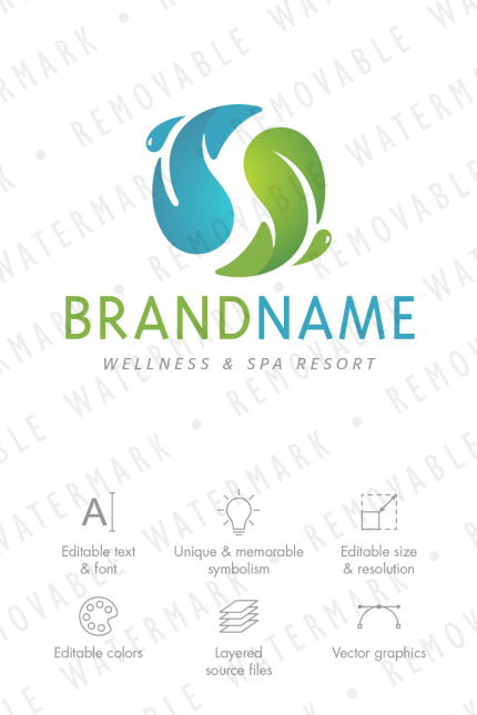 Kit Graphique #74738 Energy Feuille Divers Modles Web - Logo template Preview