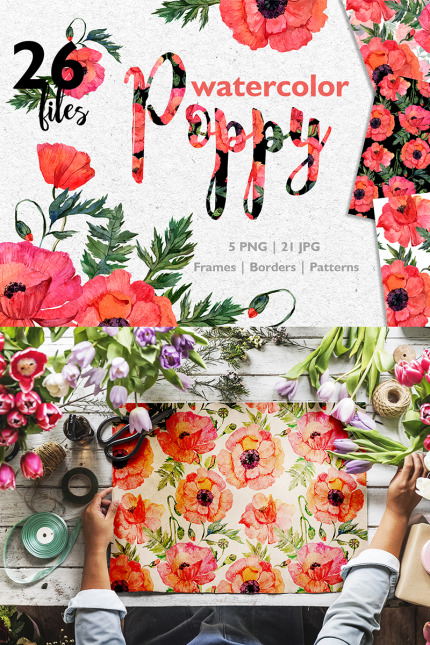 Kit Graphique #74745 Poppy Rouge Divers Modles Web - Logo template Preview