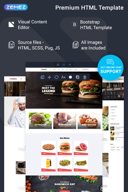 Kit Graphique #74835 Fast Food Divers Modles Web - Logo template Preview