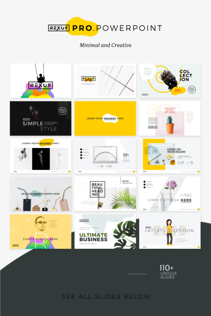 Kit Graphique #74839 Minimal Powerpoint Divers Modèles Web - Logo template Preview