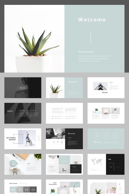 Kit Graphique #74857 Multipurpose Powerpoint Divers Modles Web - Logo template Preview