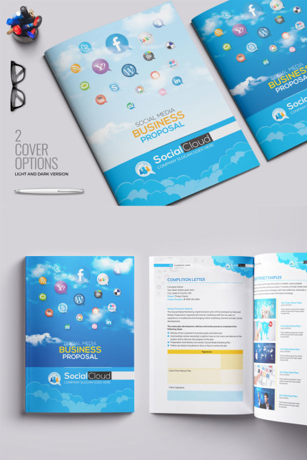 Kit Graphique #74908 Social Mdia Divers Modles Web - Logo template Preview