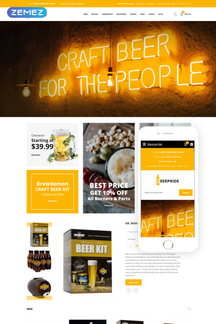 Kit Graphique #75163 Beer Boire Divers Modles Web - Logo template Preview