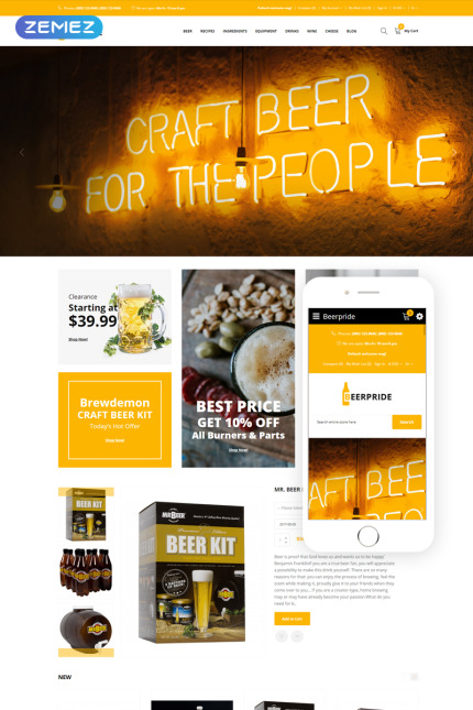 Kit Graphique #75163 Beer Drink Divers Modles Web - Logo template Preview
