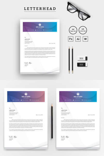 Kit Graphique #75398 Lettrehead Propre Divers Modles Web - Logo template Preview