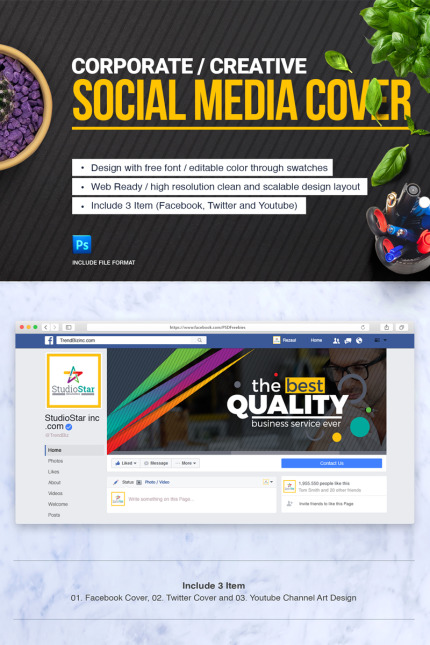 Kit Graphique #75474 Twitter Cover Divers Modles Web - Logo template Preview