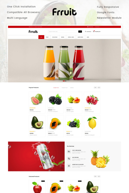 Kit Graphique #75488 Fruits picerie Divers Modles Web - Logo template Preview