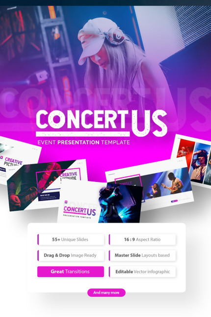 Kit Graphique #75492 Concert Powerpoint Divers Modles Web - Logo template Preview